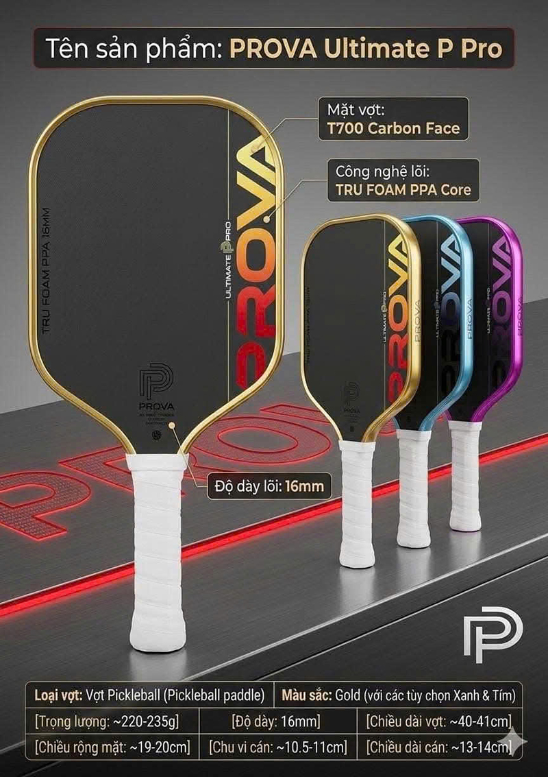 Vợt Pickleball Prova Ultimate P Pro